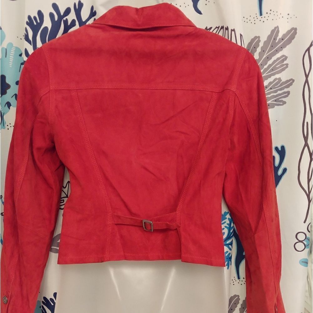 KOC Casa de la Piel Burnt Orange Lamb Suede Jacket - Picture 3 of 8